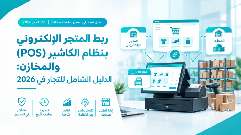 ربط المتجر الإلكتروني بنظام الكاشير (POS) والمخازن: الدليل الشامل للتجار في 2026